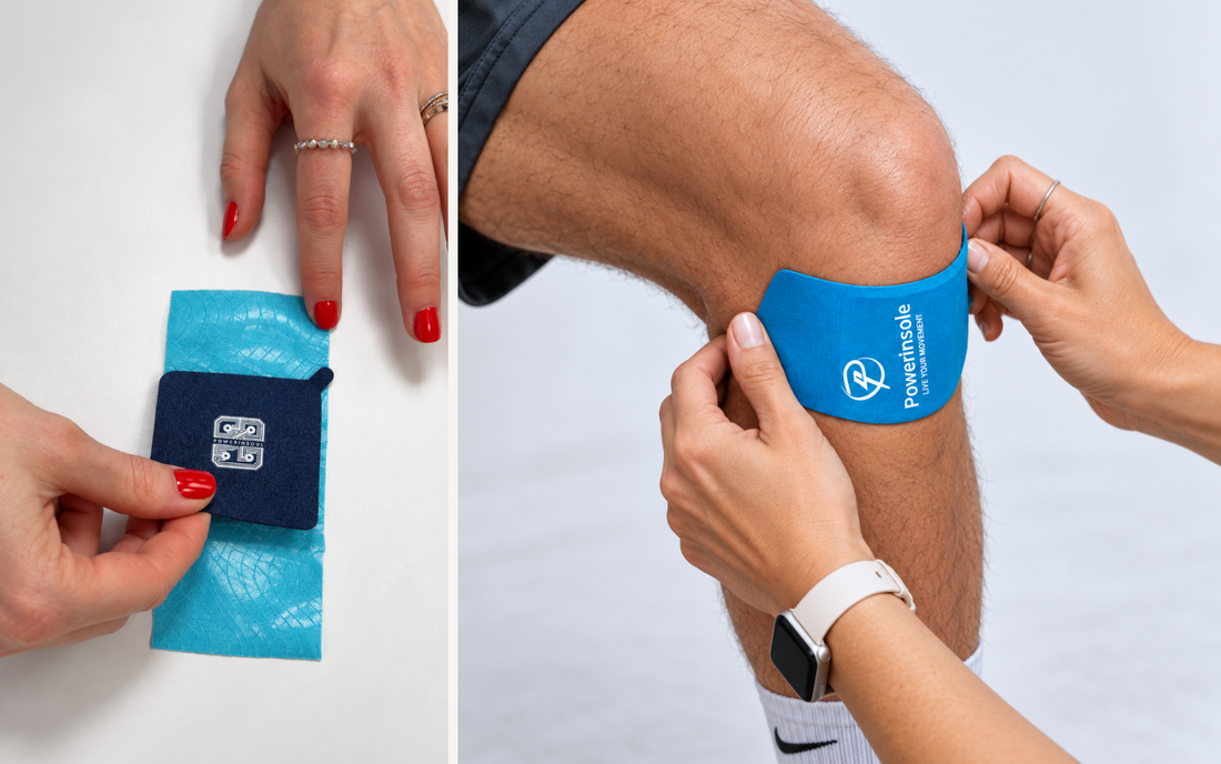 Tape Anwendung am Knie